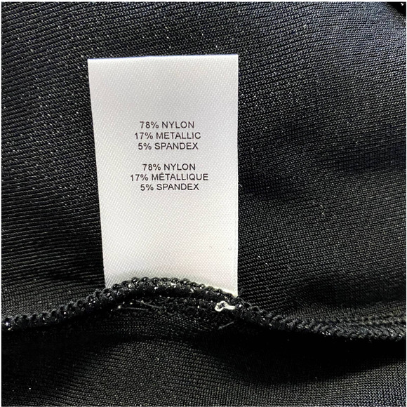 Ramy Brook Black and Silver Violeta One Shoulder Top - Picture 6 of 6